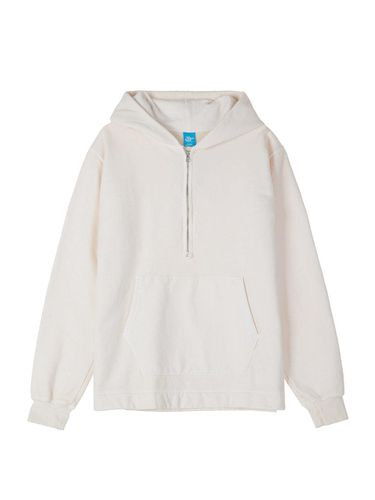 Half Zip Up Hooded Sweatshirt - Pigment - GOOD ON - Modalova