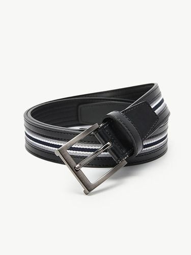 Color Tape Coloring Casual Belt_Black - STCO - Modalova