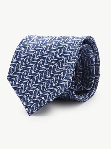 Geometric Cubic Zipper Tie (Blue) - STCO - Modalova