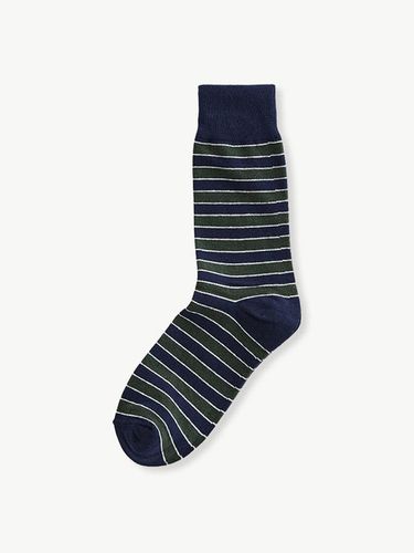 Casual Regular Stripe Socks_Navy - STCO - Modalova