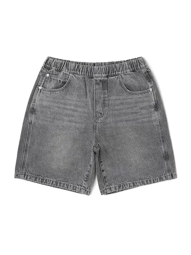 Denim Full Banding Shorts _ Grey - ADHOC - Modalova