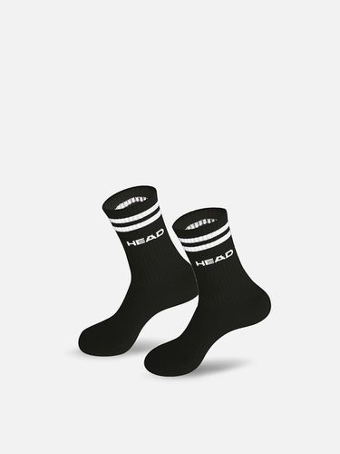 Stripe Logo Long Neck Socks _ Black - Head - Modalova