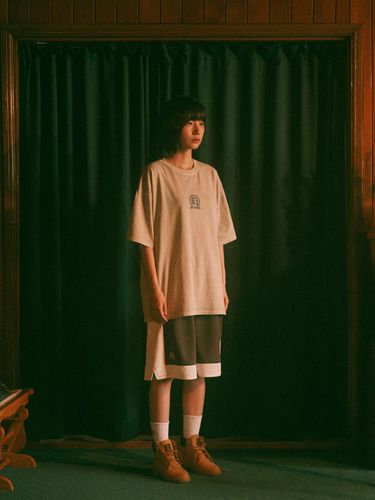 Bill Logo Pigment Short Sleeves T-Shirt - Beige - SLEEPYEYES - Modalova