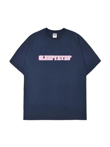 Spray Logo Short Sleeves T-Shirt - Navy - SLEEPYEYES - Modalova