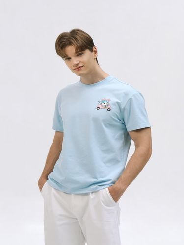 Swag Cart Spandex Round T-Shirt Sky - goxo - Modalova