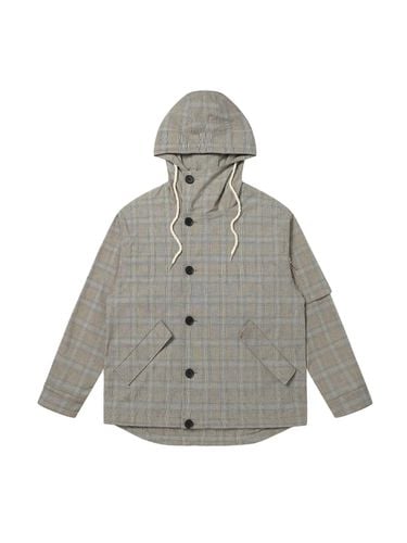 TR Hooded Windbreaker_Check Blue - SOLEW - Modalova