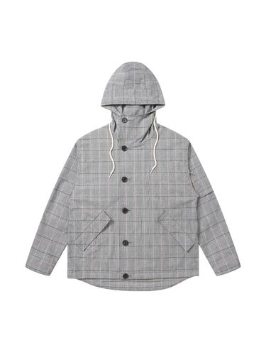 TR Hooded Windbreaker_Check Pink - SOLEW - Modalova