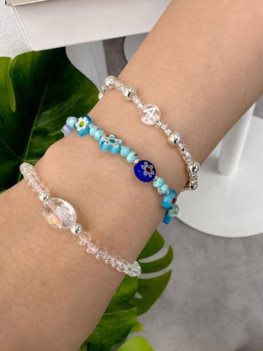 Blue flowers bracelet-JB0011 - andseeyou - Modalova