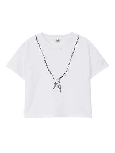 LOGO KEY CHAIN T-SHIRT_white - MARGESHERWOOD - Modalova