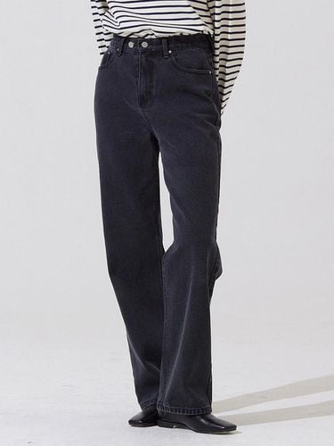 Youth two button denim pants - black - ADAUL - Modalova