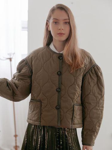 Puff Quilted Jacket_green - Aile de - Modalova