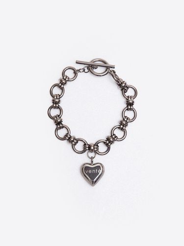 Heart Pendant Bold Chain Bracelet - vente - Modalova