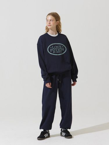 Back pocket embroidery jogger pants - navy - ADAUL - Modalova