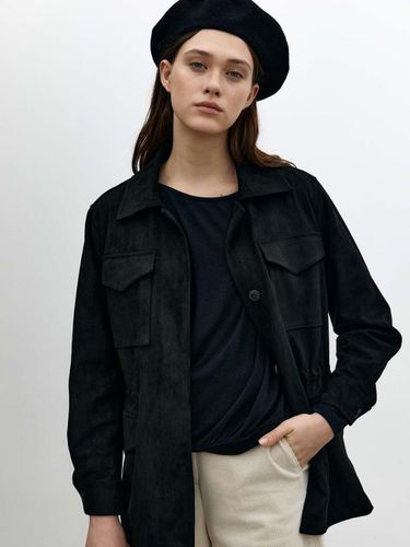 Wishful eco suede jacket-black - KILHOUETTE - Modalova