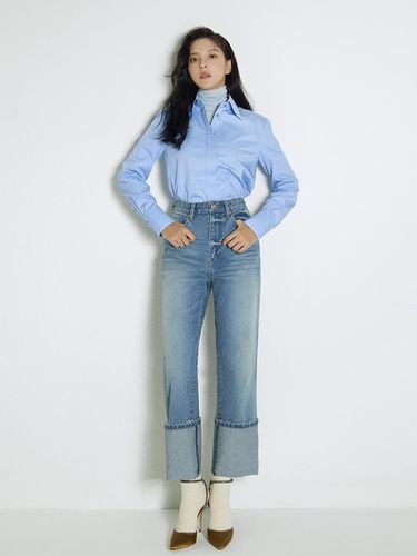 DENIM PANTS - VINTAGE BLUE - HANAVO - Modalova