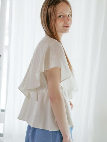 Summer linen blouse_white - Aile de - Modalova