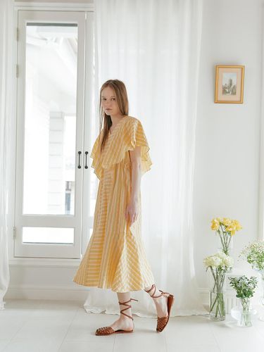 Seersucker lily summer dress_yellow - Aile de - Modalova