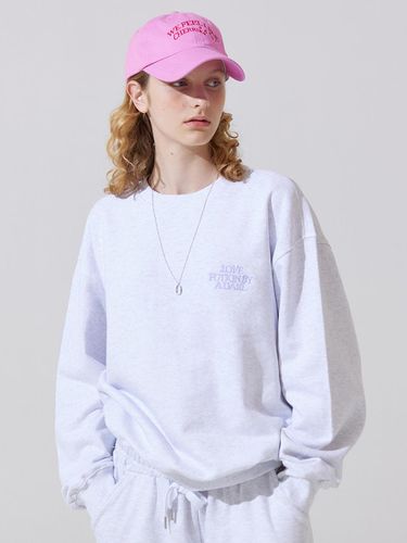 Back AD embroidery loose fit sweat shirts - ADAUL - Modalova