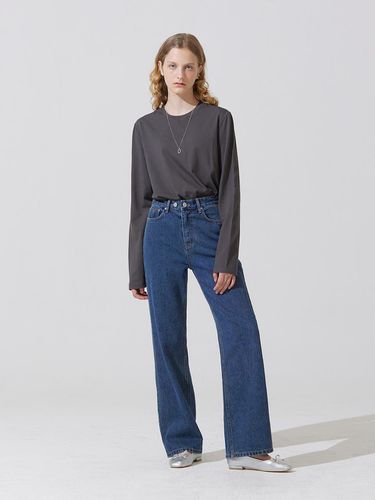 Youth two button denim pants - blue - ADAUL - Modalova