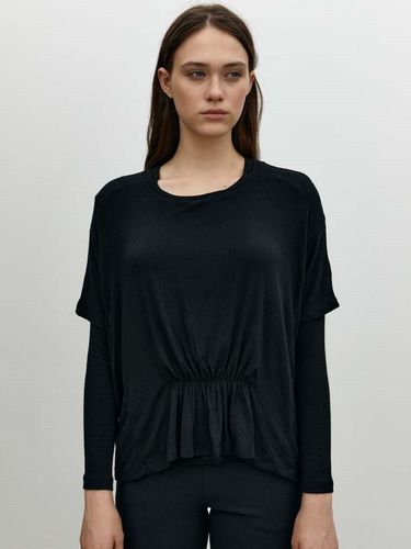 Wishful layerd jersey top-black - KILHOUETTE - Modalova