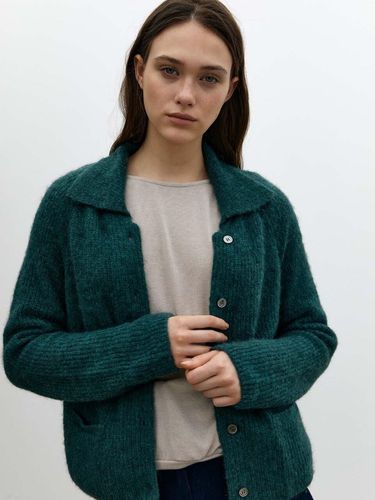 Wishful collar cardigan-deep green - KILHOUETTE - Modalova