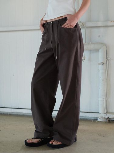 Going Cotton Wide Pants brown - answerisyes - Modalova