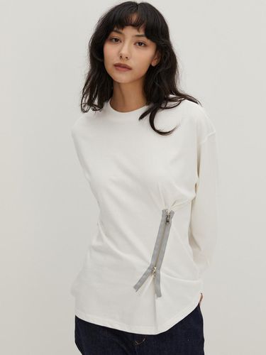 Zipper Detail T/Shirts White - RAVEROUS - Modalova