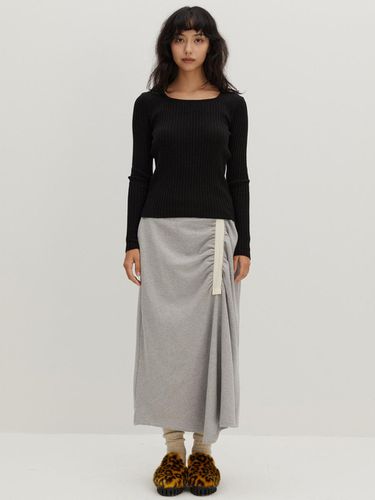 Shirring Jerjey Skirt M/Grey - RAVEROUS - Modalova