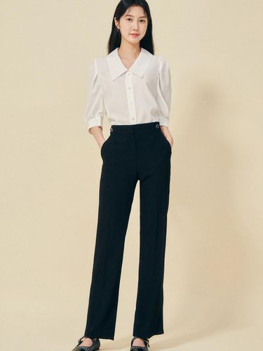 Button decorated slit bootcut pants - JJ JIGOTT - Modalova