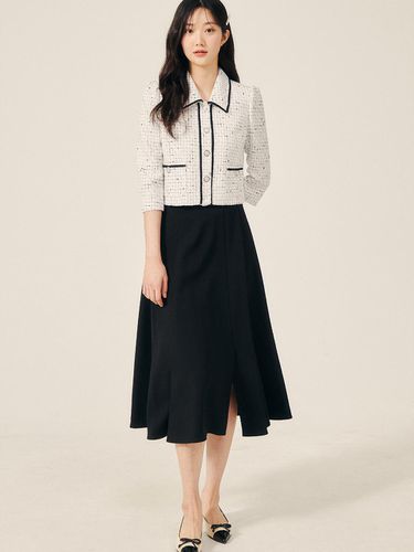 Unbalanced Slit Flared Skirt GP4M0SK901 - JJ JIGOTT - Modalova