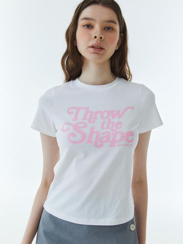 Shape Logo Slim Span T-Shirt White - RAVEROUS - Modalova