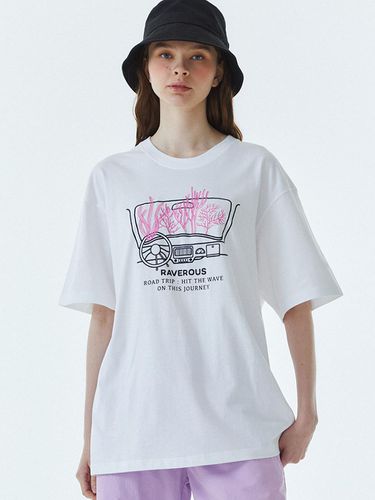 Embroidered T-shirt White - RAVEROUS - Modalova