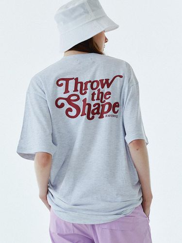 Shape Logo T-Shirt Melange Gray - RAVEROUS - Modalova