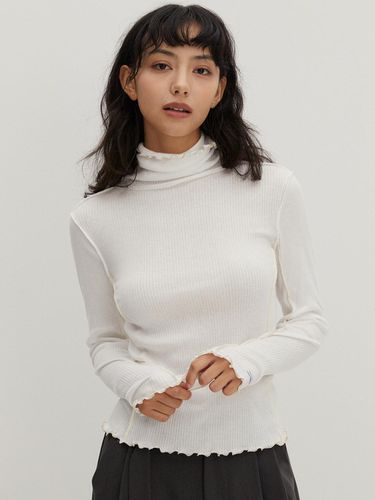 Contrast Interlock Turtle Neck T/Shirts - RAVEROUS - Modalova