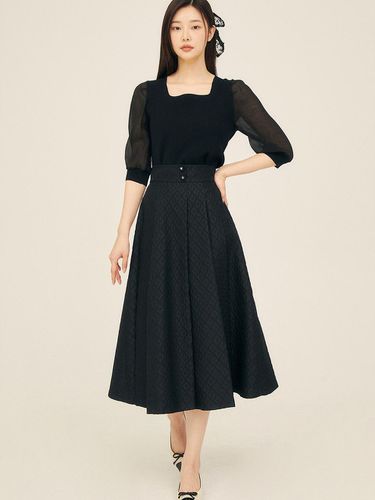 Jacquard Button Flare Skirt GP4A0SK301 - JJ JIGOTT - Modalova