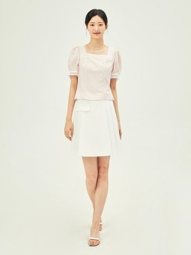 Unbalanced Pleated Mini Skirt GP6A0SK341 - JJ JIGOTT - Modalova