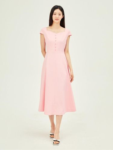 ■JJ JIGOTT(JJジゴット)Dot Button Decorated Puff Dress JJ JIGOTT Flared Dress for Women | Modalova