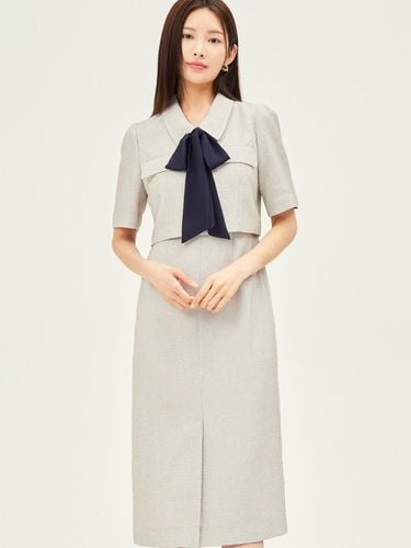 Tweed Tie Jacket Dress GP5M0OP951 - JJ JIGOTT - Modalova