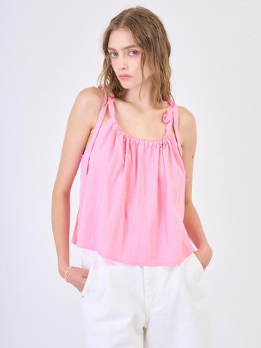 Shirring Ribon Sleeveless Pink - RAVEROUS - Modalova