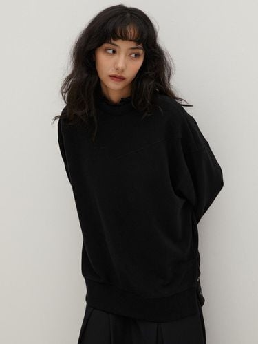 Raverous Slit Sweatshirts Black - RAVEROUS - Modalova