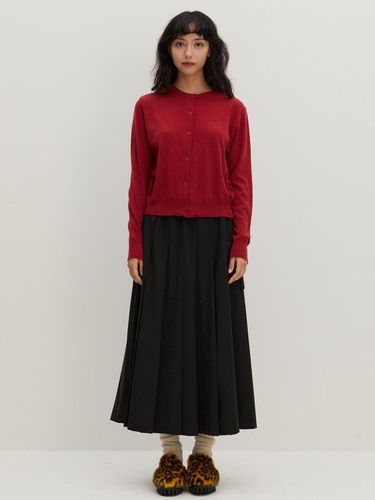 Pleats Long Skirt Black - RAVEROUS - Modalova