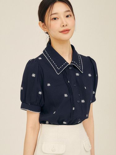 Embroidery Pintuck Puff Blouse GP4P0BL401 - JJ JIGOTT - Modalova