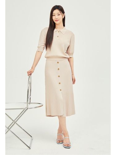 Button decorated banding knit skirt - JJ JIGOTT - Modalova