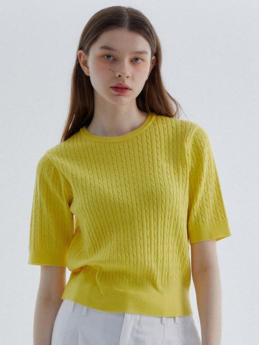 RVS Cable Sweater Yellow - RAVEROUS - Modalova