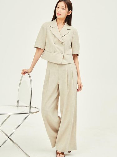 Two-tuck Detail Wide Pants GP5A0SLJ81 - JJ JIGOTT - Modalova