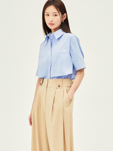 Cotton Layered Cropped Blouse GP5M0BL901 - JJ JIGOTT - Modalova