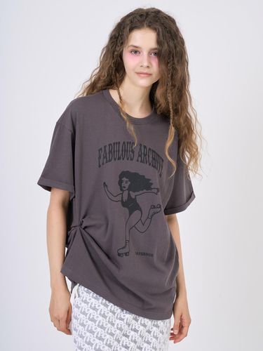 Snap Loose Fit T-Shirts Charcoal - RAVEROUS - Modalova