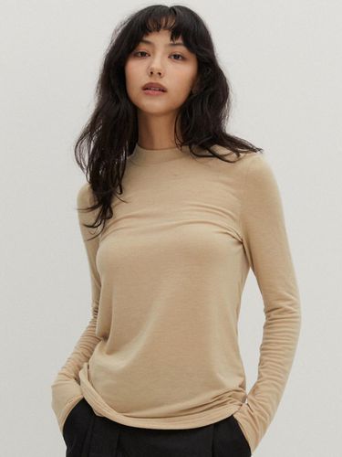 Wool Like Basic T-Shirts Beige - RAVEROUS - Modalova