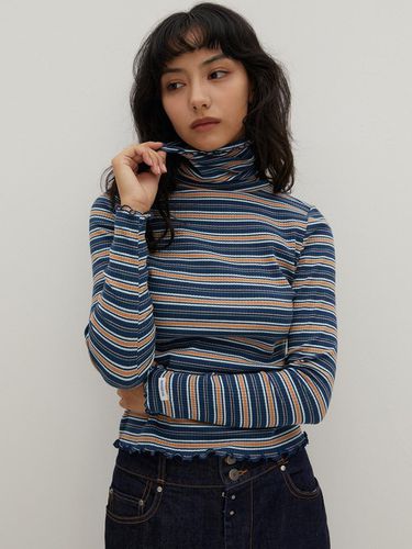 Multi Stripe Turtle Neck T/Shirts - RAVEROUS - Modalova