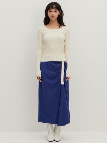 Shirring Jerjey Skirt Blue - RAVEROUS - Modalova